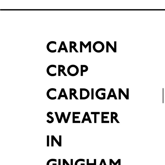 Madewell Carmon Cardigan Crop Gingham - Picture 8 of 8